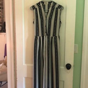 Black and white jumpsuit